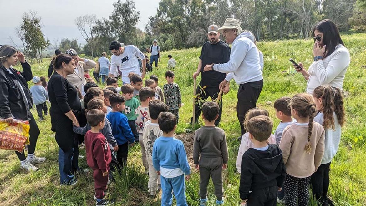 יער קהילתי בבית שאן. צילום באדיבות קרן קיימת לישראל בית שאן מצטרפת למהפכת היערות הקהילתיים של קק”ל