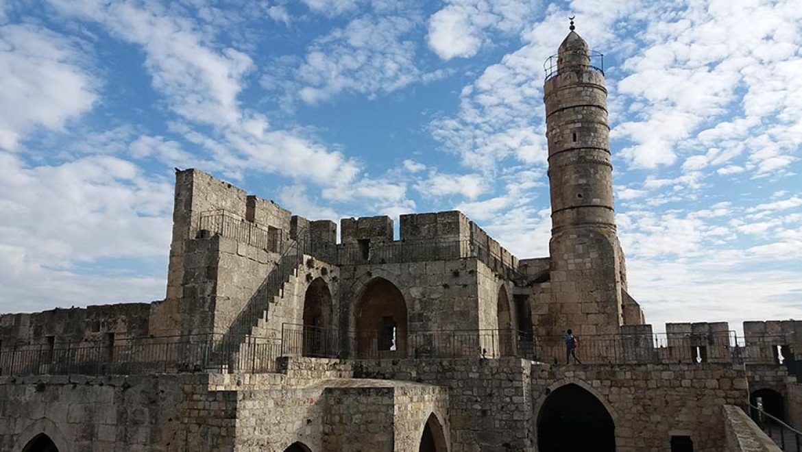 הצריח במגדל דוד מוזיאון ירושלים. צילום חמוטל וכטל מגדל דוד מוזיאון ירושלים ביוזמה לרגל יום ירושלים